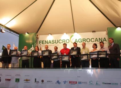 Alguns dos homenageados no 20 anos da Fenasucro